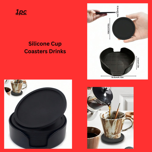 Silicone cup coasters drinks - coasters,