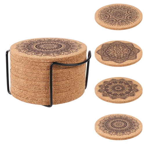 Coaster mat cork coasters with - coaster,