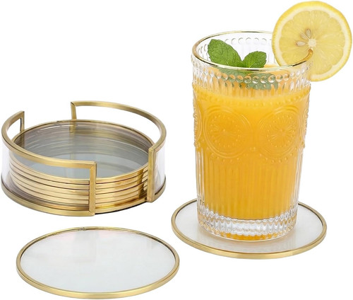 Glass coaster set drink - glass,