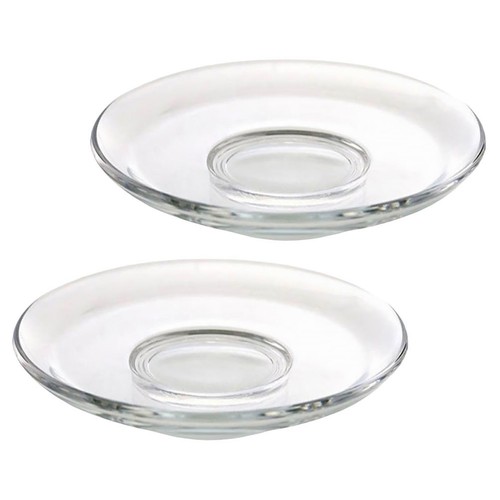 Reusable glass cup mats 2pcs - glass,
