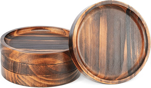 Set acacia wood drink - of,