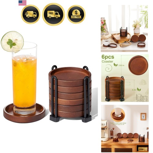 Set wooden coasters with - of,