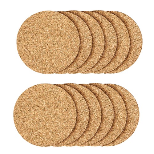 12pcs cork coasters coaster - cork,
