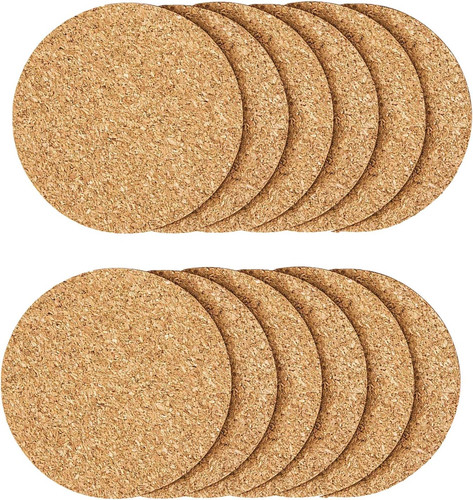 12pcs cork coasters - 12pcs,