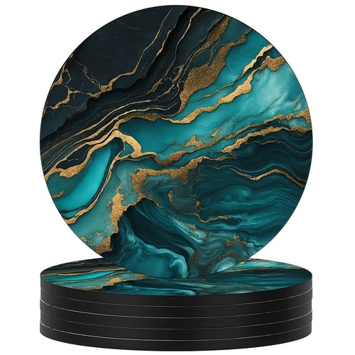 Drink coasters set marble - set,