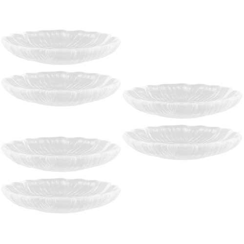Reusable glass saucer set 6pcs - saucer,