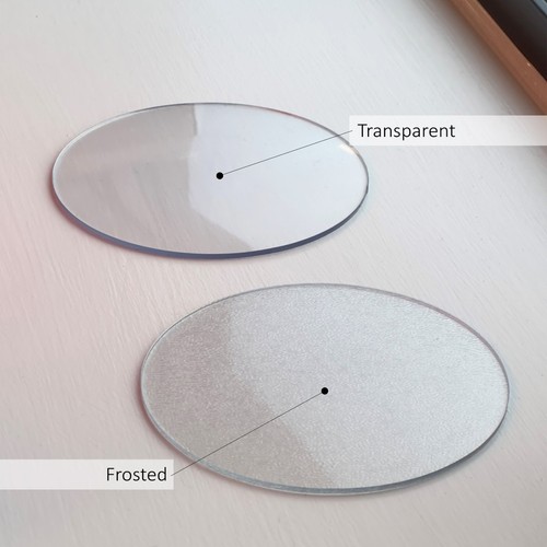 Set round square transparent - set,
