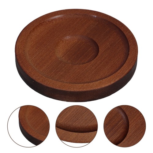 Set round wood coaster - 3,