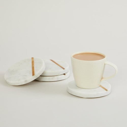 Marble drink coasters set 4 - coasters,