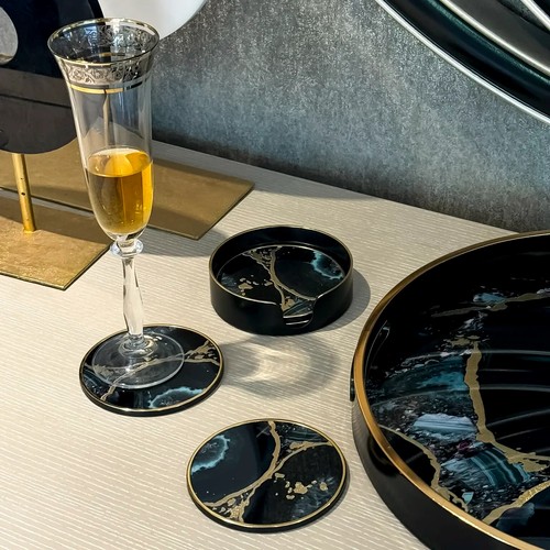 Agate drinks coaster - agate, 4