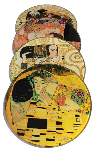 Klimt paintings glass drink - paintings,